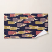 kaarspatroon bad handdoek (Handdoek)