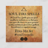 Kaarspellinginstructie Vierkante Visitekaartje (Achterkant)