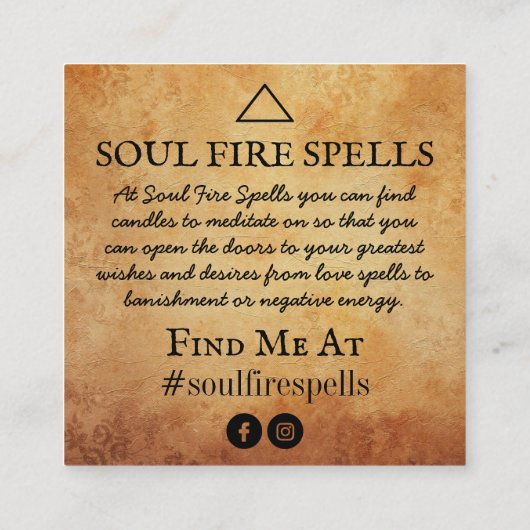 Kaarspellinginstructie Vierkante Visitekaartje (Achterkant)