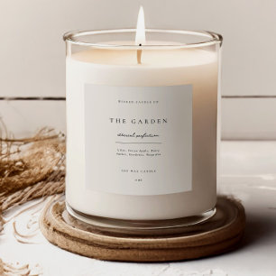 Kaarssticker Zakelijk Productlabel Jar Branding Vierkante Sticker