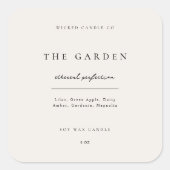 Kaarssticker Zakelijk Productlabel Pot Merken Vierkante Sticker (Voorkant)