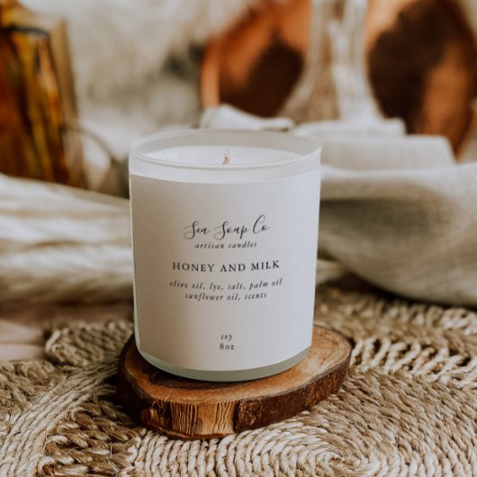 Kaarsstickers Vierkante Sticker