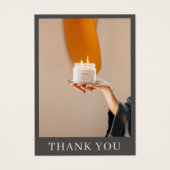 Kaarsverzorging instructies Verpakking Dank u kaar Visitekaartje (Voorkant)