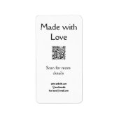 Kaarsverzorging instructies Wax smelt voeg een r c Etiket (Voorkant)