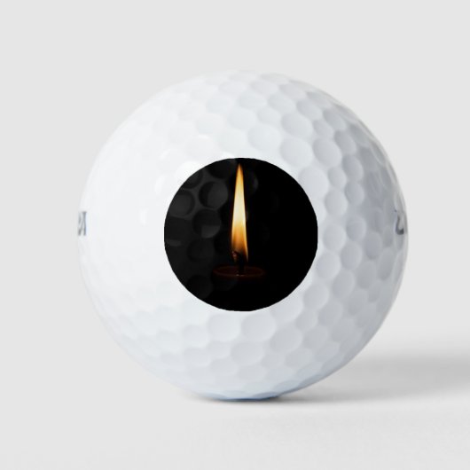 Kaarsvlam 2 golfballen (Voorkant)