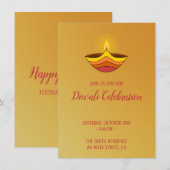 Kaarsvlam op gele achtergrond kaart (Voorkant / Achterkant)