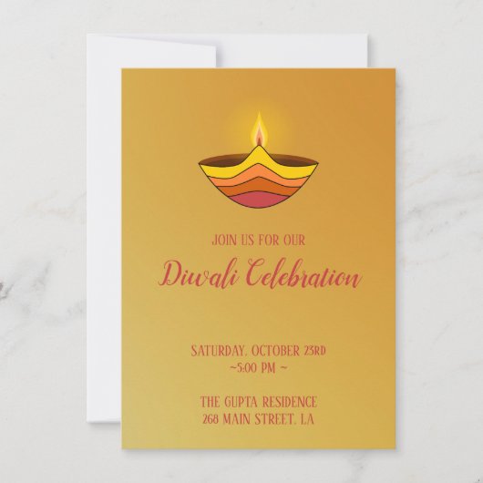 Kaarsvlam op gele achtergrond kaart (Voorkant)