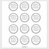 Kaarswaarschuwingslabel generiek sticker (Vel)