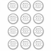 Kaarswaarschuwingslabel generiek sticker (Voorkant)