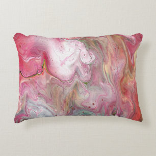 Kaarszacht roze groen Abstract accentkussen Accent Kussen
