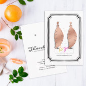 Kaart 01 met Logo handgetekende Lijst oorringen we Visitekaartje