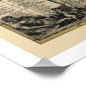 kaart 1710 voor het vroege Duitsland Poster (Hoek)