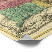 kaart 1777 New England Poster (Hoek)