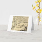 Kaart 1780 van Long Island en van Connecticut (Gele Bloem)