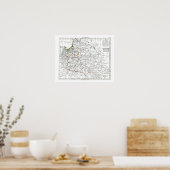 Kaart 1806 - La Pologne Poster (Keuken)