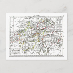 Kaart 1806 - La Suisse