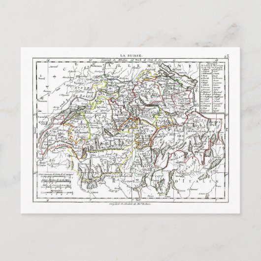 Kaart 1806 - La Suisse (Voorkant)