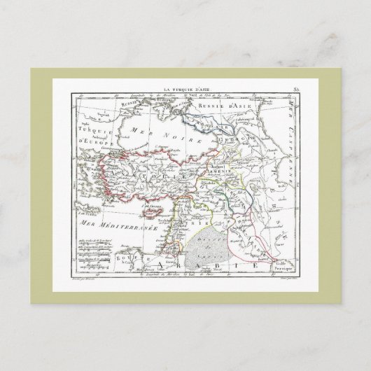 Kaart 1806 - La Turquie d'Asie (Voorkant)