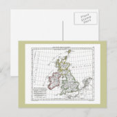 Kaart 1806 - Les Isles Britanniques (Voorkant / Achterkant)