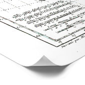 Kaart 1806 - Les Isles Britanniques Poster (Hoek)