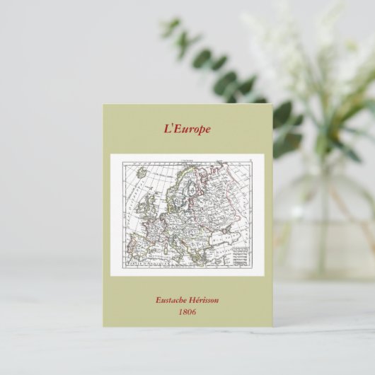 Kaart 1806 - L'Europa (Staand voorkant)