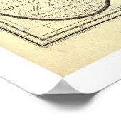 kaart 1806 van West-Indië en de Golf van Mexico Poster (Hoek)