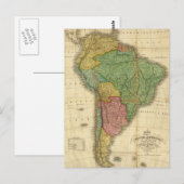  kaart 1826 Zuid-Amerika van Anthony Finley (Voorkant / Achterkant)
