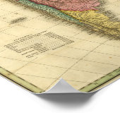  kaart 1826 Zuid-Amerika van Anthony Finley Poster (Hoek)