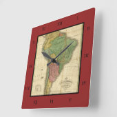 kaart 1826 Zuid-Amerika van Anthony Finley Vierkante Klok (Hoek)