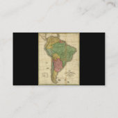  kaart 1826 Zuid-Amerika van Anthony Finley Visitekaartje (Achterkant)