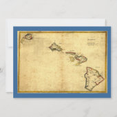 kaart 1837 Hawaii - Hawaiiaanse eilanden (Achterkant)