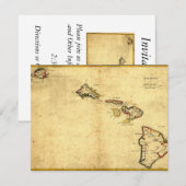 kaart 1837 Hawaii - Hawaiiaanse eilanden (Voorkant / Achterkant)