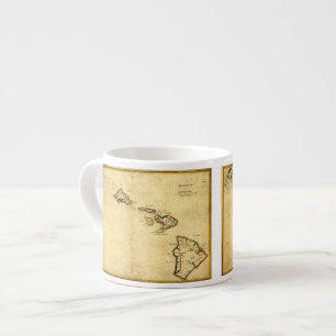 kaart 1837 Hawaii - Hawaiiaanse eilanden Espresso Kop