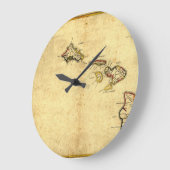  kaart 1837 Hawaii - Hawaiiaanse eilanden Grote Klok (Hoek)