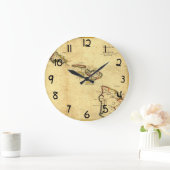 kaart 1837 Hawaii - Hawaiiaanse eilanden Grote Klok (Huis)