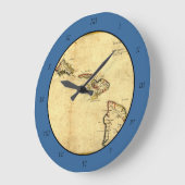  kaart 1837 Hawaii - Hawaiiaanse eilanden Grote Klok (Hoek)