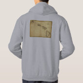  kaart 1837 Hawaii - Hawaiiaanse eilanden Hoodie (Achterkant)
