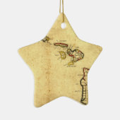  kaart 1837 Hawaii - Hawaiiaanse eilanden Keramisch Ornament (Rechts)