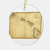  kaart 1837 Hawaii - Hawaiiaanse eilanden Keramisch Ornament (Links)