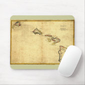  kaart 1837 Hawaii - Hawaiiaanse eilanden Muismat (Met muis)