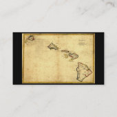  kaart 1837 Hawaii - Hawaiiaanse eilanden Visitekaartje (Achterkant)
