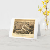 Kaart 1861 van de Rivier van Ohio en van de (Gele Bloem)