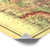 kaart 1878 Washington Poster (Hoek)