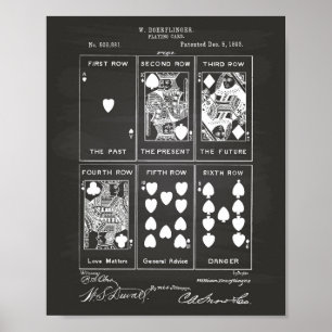 Kaart 1893-patentkarton afspelen poster