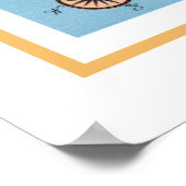 Kaart 18x24 van de Bahama-eilanden Poster (Hoek)