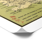 kaart 1900 van Puerto Rico Poster (Hoek)