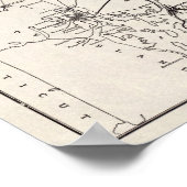 Kaart 1913 van de Lehigh Valley Transit Company Poster (Hoek)