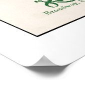 Kaart 1914, Haywards aan Byron Hot Springs Poster (Hoek)