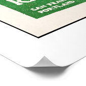 Kaart 1914, Lompoc aan Santa Ynez Poster (Hoek)