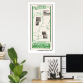 Kaart 1914, Lompoc aan Santa Ynez Poster (Thuiskantoor)